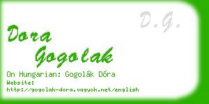 dora gogolak business card